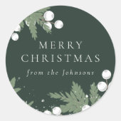 Ooitgroene Kerst Sticker (Voorkant)