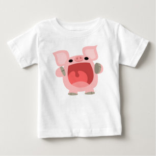 "OOK!!!" Cute Cartoon Pig Baby T-shirt