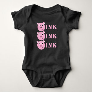 OOK! Cute Little Pink Cartoon Pig Girls Piggy Romper