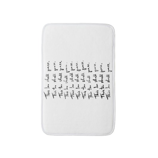 Ook dat gaat voorbij! Inspirerend prijsopgave Badmat (Voorkant Verticaal)