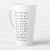 Ook dat gaat voorbij! Inspirerend prijsopgave Latte Mok (Linkerhoek)