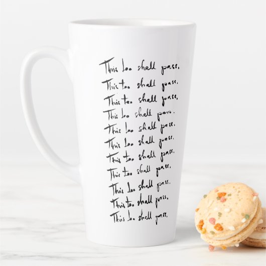 Ook dat gaat voorbij! Inspirerend prijsopgave Latte Mok (In situ)