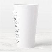 Ook dat gaat voorbij! Inspirerend prijsopgave Latte Mok (Voorkant)