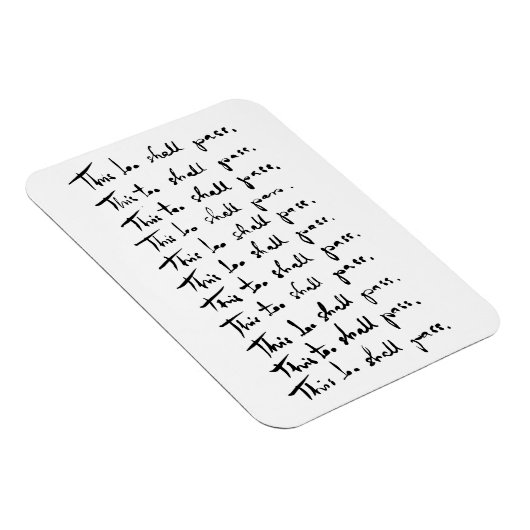 Ook dat gaat voorbij! Inspirerend prijsopgave Magneet (Rechterzijde)