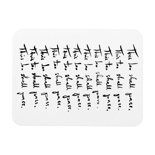 Ook dat gaat voorbij! Inspirerend prijsopgave Magneet (Horizontaal)