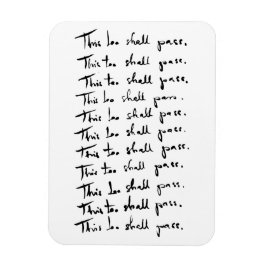 Ook dat gaat voorbij! Inspirerend prijsopgave Magneet