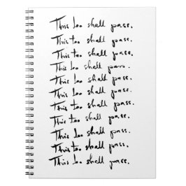 Ook dat gaat voorbij! Inspirerend prijsopgave Notitieboek