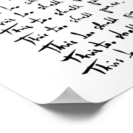 Ook dat gaat voorbij! Inspirerend prijsopgave Poster (Hoek)