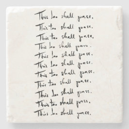 Ook dat gaat voorbij! Inspirerend prijsopgave Stenen Onderzetter