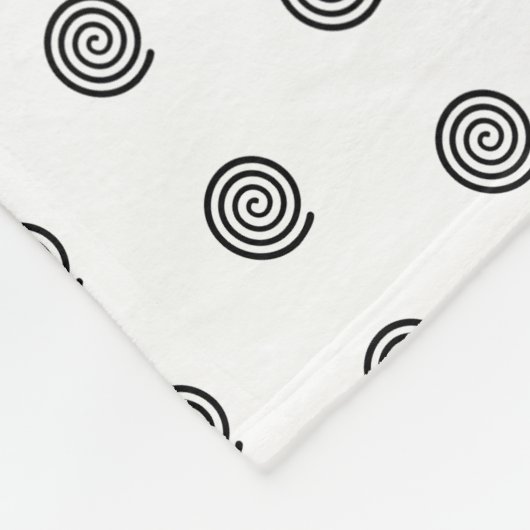 Ook deze zal passeren, zwart en wit fleece deken (Hoek)