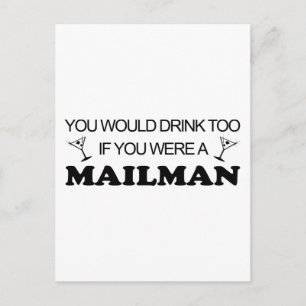 Ook Drink - Mailman Briefkaart