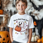 Ook geesten hebben Snoep nodig! Kinder Halloween T-shirt