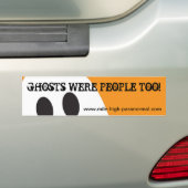 Ook geesten waren mensen! bumpersticker (Op auto)