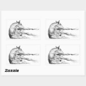 Ook jeuk rechthoekige sticker (Vel)