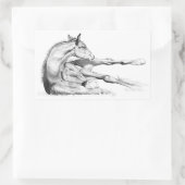 Ook jeuk rechthoekige sticker (Tas)