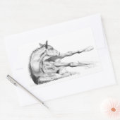 Ook jeuk rechthoekige sticker (Envelop)