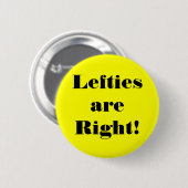 Ook linkse mensen hebben rechten! ronde button 5,7 cm (Voorkant /achterkant)