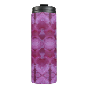 ook roze petunia ikat thermosbeker