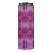 ook roze petunia ikat thermosbeker (Achterkant)