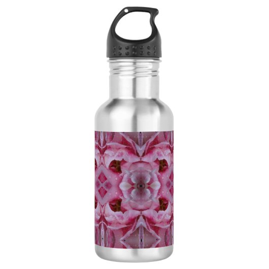 ook roze tulp waterfles (Voorkant)