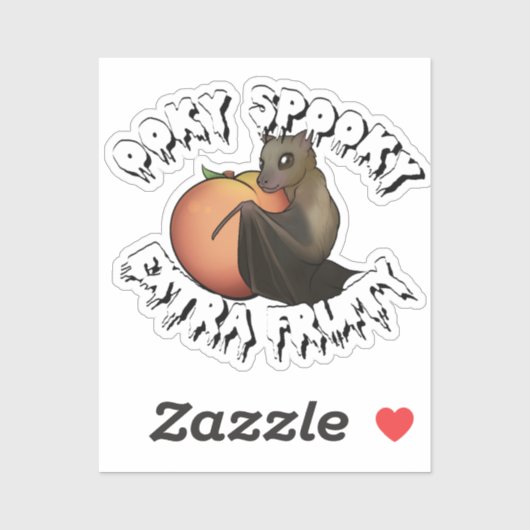 Ooky Spooky Bat Sticker (Vel)