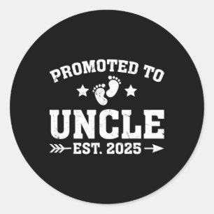 Oom 2025 wordt binnenkort nieuwe oom vader ronde sticker