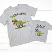 Oom-a-saurus Dinosaur Thema Kinderen Verjaardagsfe T-shirt