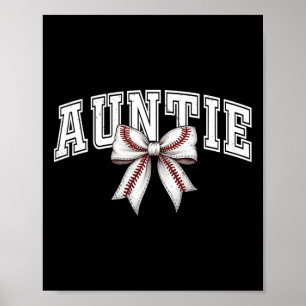 Oom Auntie Coquette Strik Boog Speldag Moederdag Poster