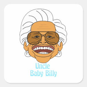 oom Baby Billy Vierkante Sticker