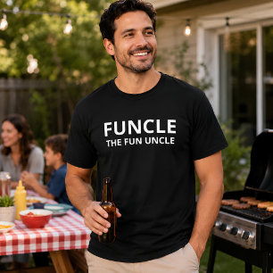 Oom De Grappige Oom Fun Uncle Cadeau T-shirt