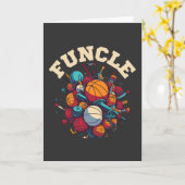 OOM - De leuke oom sportartikelen wervelwind Kaart (Gele Bloem)