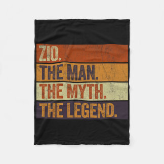 Oom De Man De Mythe De Legende Funny Retro Vader Fleece Deken