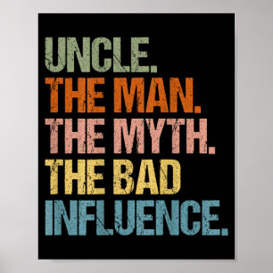 Oom De Man De Mythe De Slechte Invloed (op achterk Poster