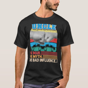 Oom de Man mythe de slechte invloed vader dag T-shirt