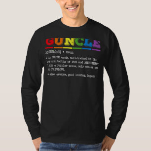 oom definitie trots homo oom lgbtq pride regen t-shirt