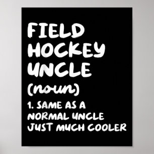 Oom definitie veldhockey grappige sport poster
