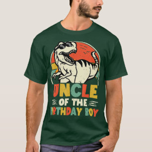 Oom Dinosaur van de Birthday Boy Matching Familie T-shirt