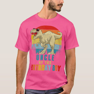 Oom Dinosaur van de Birthday Boy Matching Familie T-shirt