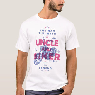 Oom en fietser het man de mythe van de legende t-shirt