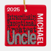 oom Extraordinaire CUSTOM Keramisch Ornament (Voorkant)