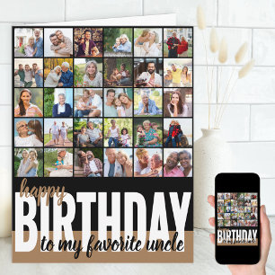 Oom Fotocollage 31 Foto's Gelukkige Verjaardag Kaart