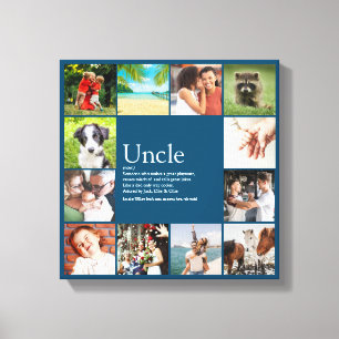 Oom Funcle Definitie 12 Foto Blauwe Pret Canvas Afdruk