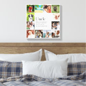 Oom, Funcle Definitie 12 Foto Collage Canvas Afdruk (Insitu (Slaapkamer))