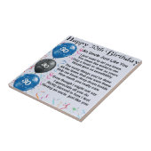 Oom gedicht - 30e verjaardag tegeltje (Zijkant)