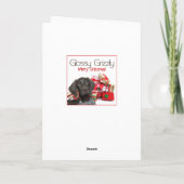 Oom Glossy Grizzly Kerst Feestdagen Kaart (Achterkant)