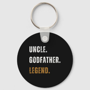  Oom Godfather Legend Grappig Nieuw Oom Vet Sleutelhanger