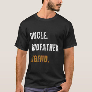 Oom Godfather Legend Grappig Nieuw Oom Vet T-shirt