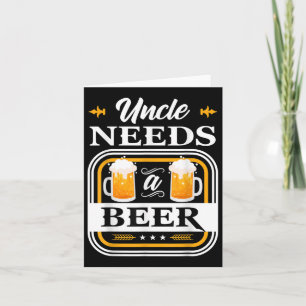 Oom heeft een bierbride nodig en bruindrenkerbier kaart
