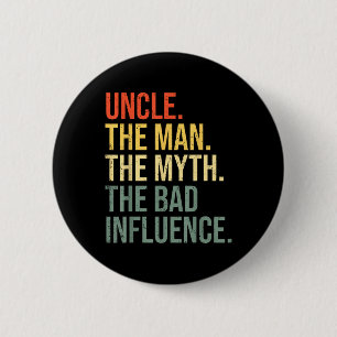 Oom Het Man De Mmythe De Slechte Invloed Beste Fin Ronde Button 5,7 Cm
