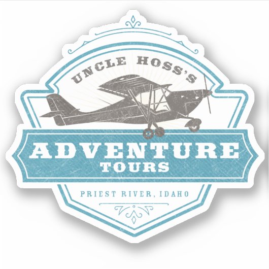 Oom Hoss's avontuurtijden Sticker (Voorkant)